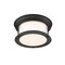 Z-Lite Sonna 2 Light Flush Mount, Matte Black & Matte Opal 2011F10-MB - alternate 5
